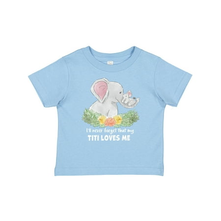 

Inktastic I ll Never Forget That My Titi Loves Me with Cute Elephants Gift Baby Boy or Baby Girl T-Shirt