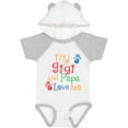 thumbnail image 3 of Inktastic Gigi and Papa Love Me Grandkids Boys or Girls Baby Bodysuit, 3 of 5