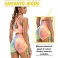 thumbnail image 3 of VASLANDA Women Workout Shorts Brazilian Textured Booty Leggings Shorts Anti-Cellulite Scrunch Butt Lift, 3 of 7