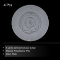 thumbnail image 3 of Unique Bargains 4pcs 11' Plastic Mesh Canvas Sheet 5 Count Round Needlepoint Blank Canvas for Embroidery, White, 3 of 5