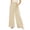 03-Khaki, variant on Yutgune Women's Gingham Wide Leg Pants High Waisted Casual Palazzo Trousers with Pockets