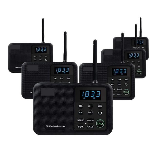 Wireless Home Intercom System For House Business Office 5280 Feet Range 10 Channel Room To Room Communication System