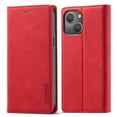 thumbnail image 2 of SaniMore for iPhone 14 Plus 6.7" 2022 Case, Prumiem PU Leather Wallet Kickstand Cover Magnetic Flip Design Card Slots Shockproof Anti-drop TPU Full Body Protective Shell for iPhone 14 Plus, Red, 2 of 8
