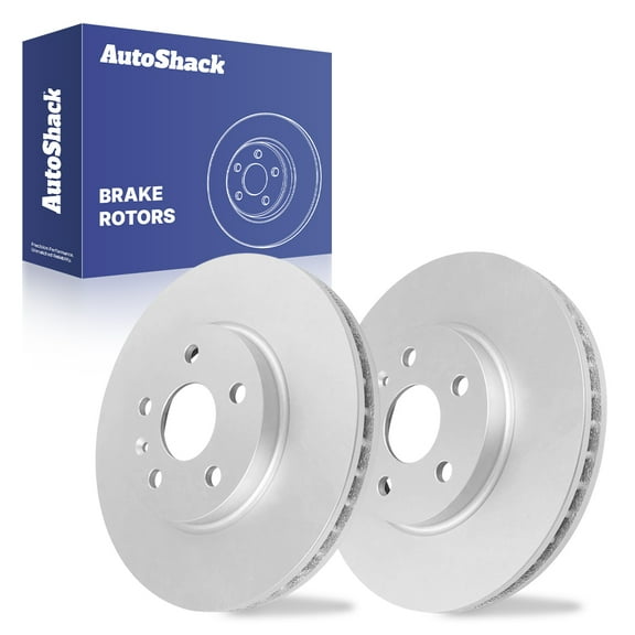 AutoShack Front Vented Coated Brake Rotors 2-PC Set Replacement for 2008-2014 Cadillac CTS ArmorStop 12.44" (316 mm)