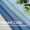 thumbnail image 5 of Junvictex Ombre Chiffon Sheer Curtains Blue Crushed Crinkle Semi Voile Curtain Panels for Bedroom,52" Wx95 Lx2,Rod Pocket, 5 of 7