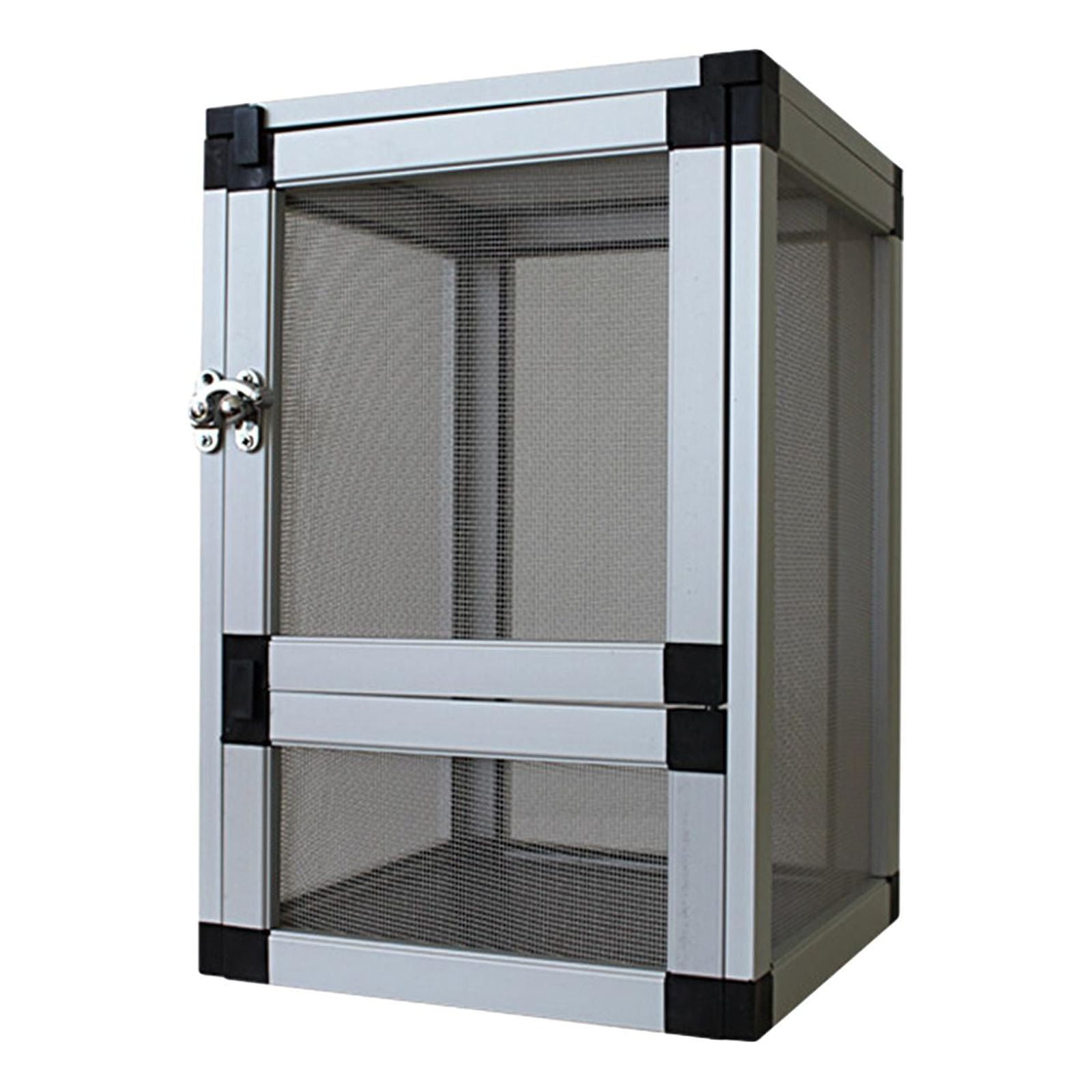Reptiles Habitat Air Screen Cages Storage Ventilation Feeding Portable Reptile Cage Breeding Box for Frog Crickets Chameleons Gecko Turtle