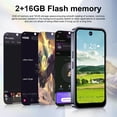 thumbnail image 4 of Kyusrd Unlocked android Smartphone 16GB ROM+2GB RAM android Phone 4IN HD Cell Phone 2MP Rear Camera System 2000mAh Phone Mobile Phone Large Storage, 4 of 6