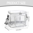 thumbnail image 5 of 1X Storage Bag Clear Backpack Heavy Duty Transparent Bookbag See Through Multiple Pockets with Zippered Top and Handle for Concert Sport Event Work Travel Festival, 5 of 6