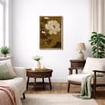 thumbnail image 3 of Framed Canvas Print Vintage Peony Floral Botanical Wall Art Classic Asian Style Flower Decorative for Living Room Bedroom - 24"x36" NATURAL, 3 of 8