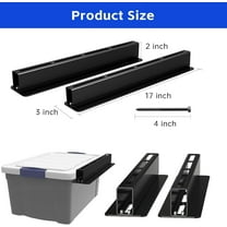 5 Pack Overhead Storage Bin Rack, Heavy Duty Ceiling Garage Storage for Utility Bins Organization