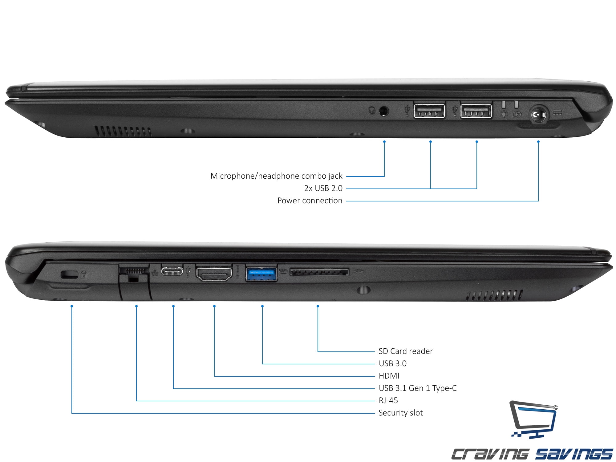 Acer Aspire 7 A715 17.3" IPS FHD Notebook, Intel 6-Core i7-8750H Upto  4.1GHz, 8GB DDR4, 256GB SSD + 1TB HDD, NVIDIA GeForce GTX 1060 6GB, HDMI,  USB Type C, Card Reader, Wi-Fi,