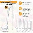 thumbnail image 3 of 10 Pieces 7.8inch 1oz Clear Small Ladle Mini Ladle For Sauce Long Handle Plastic Punch Bowl Ladle S, 3 of 5