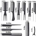 thumbnail image 3 of 20 Pack Professional Hairdresser Combs, Great for All Hair Types and Styles, Personal Care Comb, Anti-Static Hair Comb, Black Butterfly Comb, Beard, 3 of 5