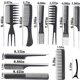 thumbnail image 3 of 20 Pack Professional Hairdresser Combs, Great for All Hair Types and Styles, Personal Care Comb, Anti-Static Hair Comb, Black Butterfly Comb, Beard, 3 of 5