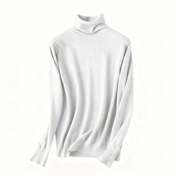cocolona Womens Turtleneck Sweater Stack-Neck Long Sleeve Fitted Base Shirts Fall Winter Soft Warm Pullover Tops