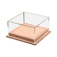 thumbnail image 3 of Caja de exhibición para autos de juguete a escala 1:64, base de cuero sintético resistente de 5 x 4,8 x 2,6 pulgadas, organizador de modelos de vehículos con cubierta de acrílico Rosa claro, 3 of 8