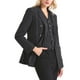 thumbnail image 4 of Inspire Chic Blazer de Oficina a Rayas Doble Botón para Mujeres M Negro, 4 of 5