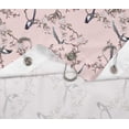 thumbnail image 6 of S4Sassy Pink Blossom & Paradise Whydah Bird Printed Bathroom Curtain Waterproof Shower Drapes-60 x 84 Inch, 6 of 6