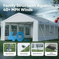 thumbnail image 4 of Quictent 13'x26'ft Heavy Duty Party Tent Wedding Outdoor Gazebo with Carry Bags, 4 of 8