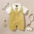 thumbnail image 2 of Xudanell Toddler Boys Casual Outfit Sets Romper Tie First Bodysuit Baby Birthday Bow Outfits Boy Set Clothing Daily Wear, 2 of 8