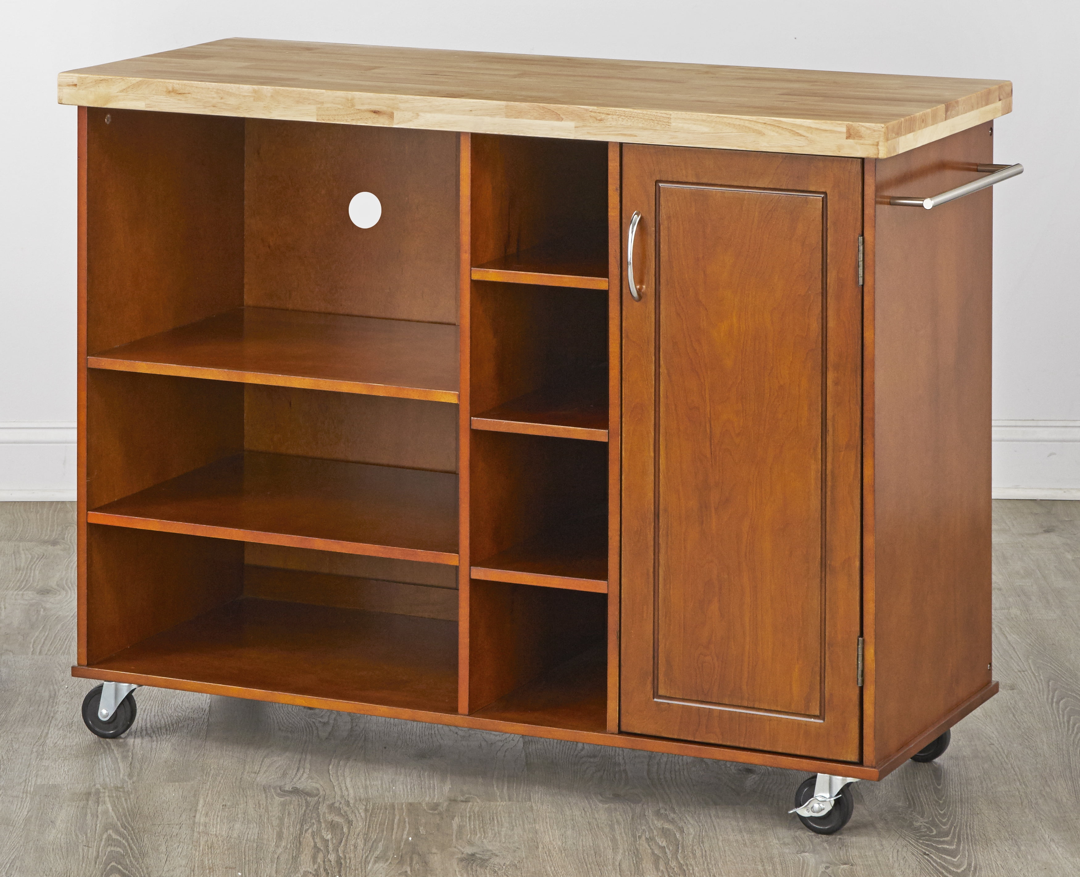 TMS Galvin Microwave Cart, Walnut