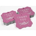 thumbnail image 4 of Inkdotpot Pack Of 50 Thank You Bridal Shower Paper Tags DIY Craft Bracket Shape Real Silver Foil Hang Tags, 4 of 7