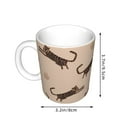 thumbnail image 2 of Disketp Leopard Print Large Coffee Mug with Handle Tea Cup Novelty Coffee Cup for Men Women Office Work, 2 of 6