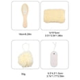 thumbnail image 2 of Advancent 4 unids/set guante de baño portátil lavable masaje exfoliante adultos niños hogar baño inodoro bola cepillo piedra Juegos de accesorios de baño Advancent HA074803-00, 2 of 6