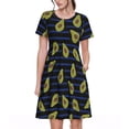 thumbnail image 1 of Vsdgher Avocat pour Femmes Été 2025 Robes Midi Décontractées Légères Manches Courtes Col Rond Robe de Plage, 1 of 6