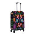 thumbnail image 3 of Bixox Washable Colorful Floral2 Printed Luggage Cover, Fashion Suitcase Protector Fits for Large luggage, 3 of 8