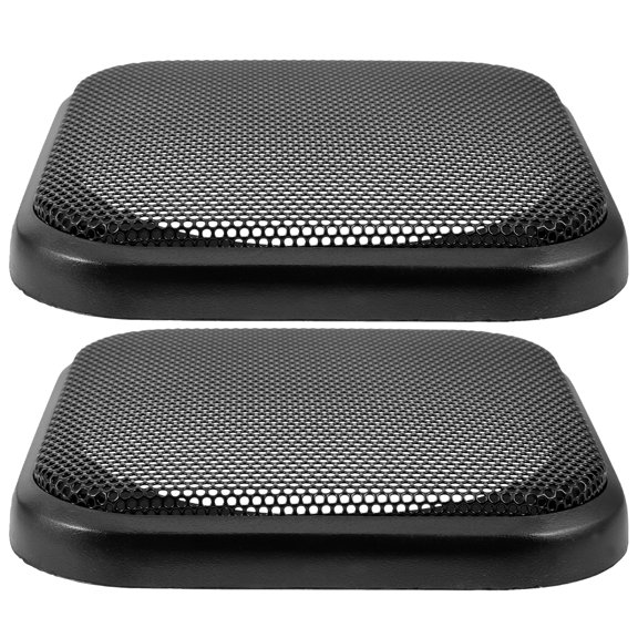 2 Pcs Car Accessories Car Speakers Speaker Grill Mesh Speaker Protector Speaker Grille Dust Cover Plastic