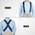 thumbnail image 5 of MELOTOUGH Men's Suspender 2 Inch Wide Suspenders Full Elastic X Back Suspender with Snap Hooks, 5 of 5