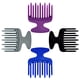 thumbnail image 1 of Peine de peluquería estilo tenedor grande Peine de maquillaje/peine de masaje Peine de dientes anchos para corte de pelo de hombre Peine con cabezal de aceite retro, 1 of 4