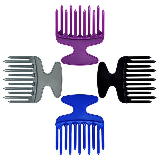 Peine de peluquería estilo tenedor grande Peine de maquillaje/peine de masaje Peine de dientes anchos para corte de pelo de hombre Peine con cabezal de aceite retro