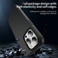 thumbnail image 6 of Allytechgroup Slim Carbon Fiber Texture Phone Case for Apple iPhone 15 Pro Max, Shockproof Soft TPU Bumper, Raised Edge Camera and Screen Protection, Lightweight Anti-Slip Cover, Black, 6 of 7