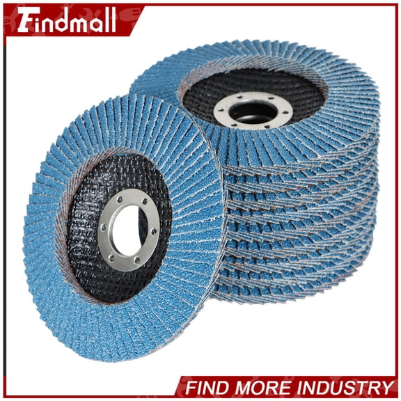 findmall 10 Pack 4.5" 40 Grit T29 Premium Zirconia Flap Disc Sanding Grinding