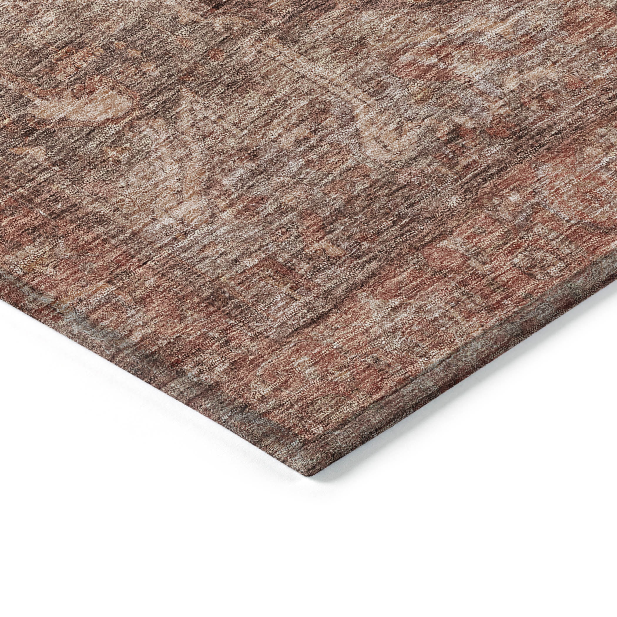 Addison Rugs Chantille Indoor/Outdoor Transitional Geometric, Abstract Burgundy Washable Runner Rug, 2'3" x 7'6"