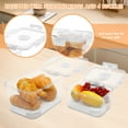 thumbnail image 5 of 2 Pcs Bread Box Airtight for Kitchen Countertop Time Recording Airtight Bread Box with Lid Portable Food Storage Container for Toast Bagel Donut and Cookies, 5 of 9