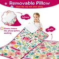 thumbnail image 3 of Pioneer Flower Floral Print Pattern Toddler Nap Mats for Kids Preschool,Sleeping Mat Bag or Kids,Toddler Sleeping Bag,Toddler Nap Mat or Daycare, 3 of 6