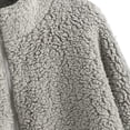 thumbnail image 4 of ZAFUL Zipper Drop Shoulder Faux Fur Coat Gray Cloud XL, 4 of 4
