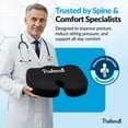 thumbnail image 5 of Premium Memory Foam Gel  Cushion for Tailbone Pain Relief - Ergonomic Office & Car Chair Pad with Non-Slip Cover, 5 of 7