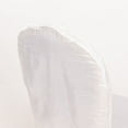 thumbnail image 5 of Balsa Circle White Crushed Crinkle Taffeta Stretchable Banquet Chair Cover Party Events Home, 5 of 8