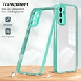 thumbnail image 3 of SaniMore for Samsung Galaxy A34 5G Case Ultra Slim Transparent [Never-Yellowing], Rugged PC & TPU Bumpers Cover Built-in Detachable Lens Protector Anti-Fall Shockproof Protective Shell, Green, 3 of 8