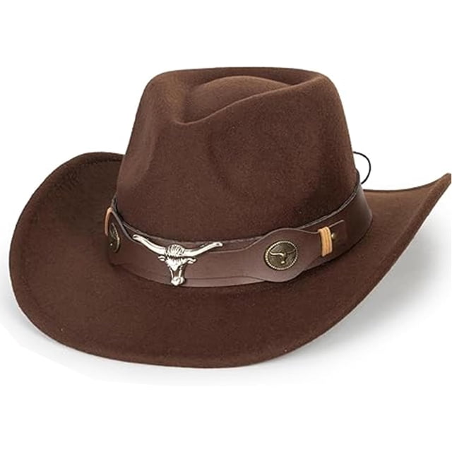 Sombrero vaquero infantil fieltro sombrero vaquero niños 4-8 años sombrero vaquero fiesta occidental