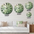 thumbnail image 5 of Designart "Bamboo love Dream III" Floral Oversized Wall Clock, 5 of 5