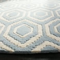 thumbnail image 3 of SAFAVIEH Chatham Graham Geometric Wool Area Rug, Blue/Ivory, 6' x 6' Round, 3 of 7