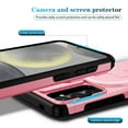 thumbnail image 4 of For Samsung Galaxy S24 Rugged Phone Case,With Invisible Kickstand,Compatible with Mag-Safe,With Camera Lens Cover,Shockproof Anti-Scratch Drop Protection Durable Heavy Duty Phone Case,Pink, 4 of 10