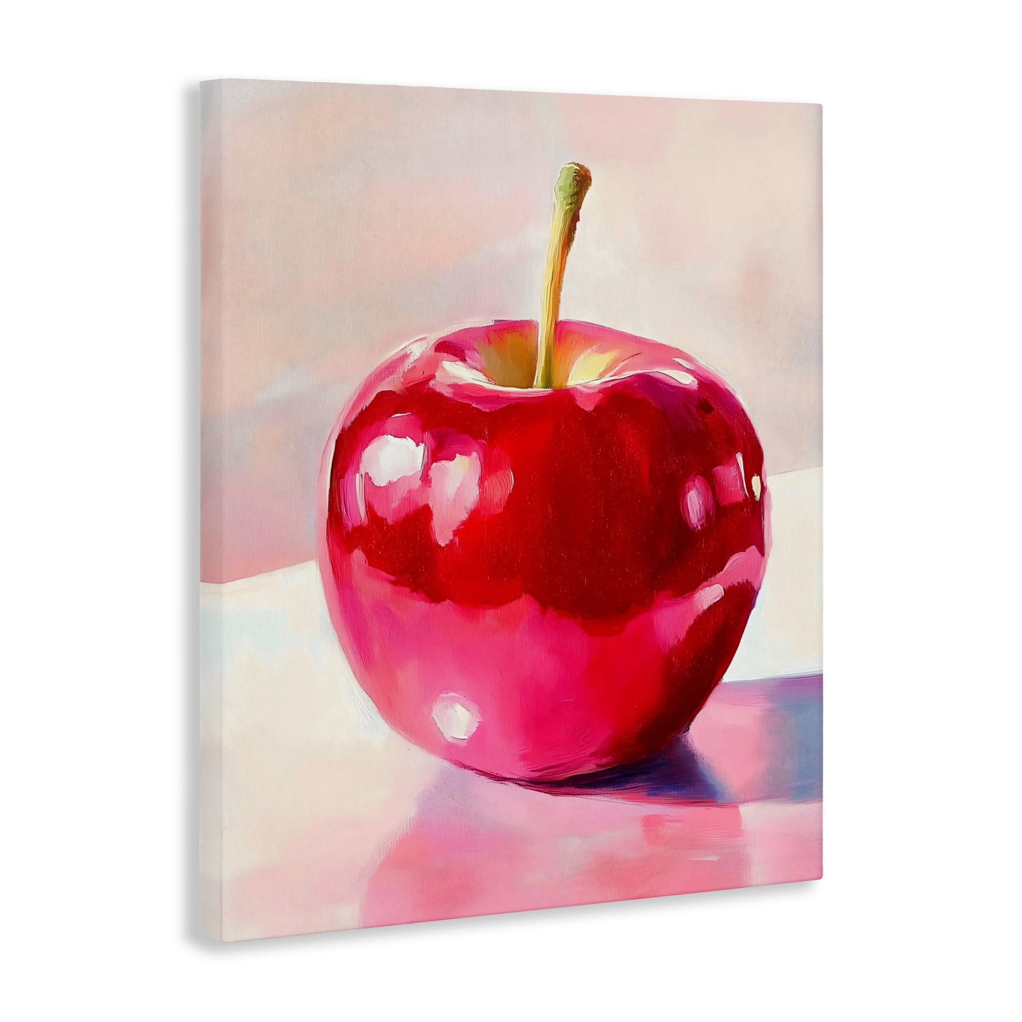 Stupell Industries Shiny Red Apple Reflection Canvas Wall Art, design by The Prints Vibe