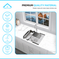 thumbnail image 6 of KBFmore Classic 23 inch 18 Gauge Undermount Single Bowl Kitchen Sink with 5 Pcs Sink Accessories, 6 of 10