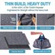 thumbnail image 5 of Bolsa de viaje Bago Rolling con ruedas, impermeable, 100 litros, color negro nieve, 5 of 6